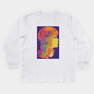 My psychedelic thoughts Kids Long Sleeve T-Shirt